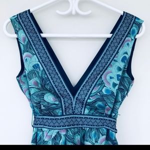 H&M peacock feather dress